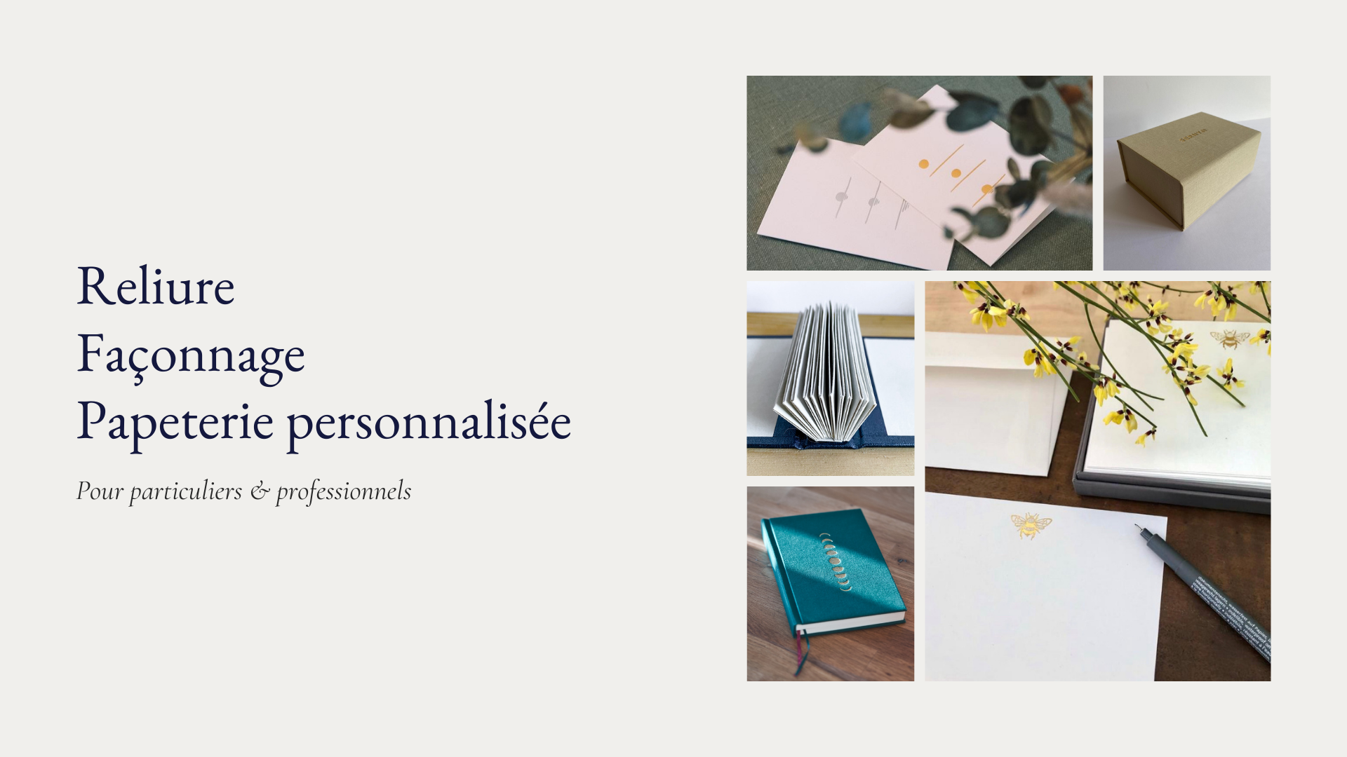 Reliure Façonnage Papeterie personnalisée