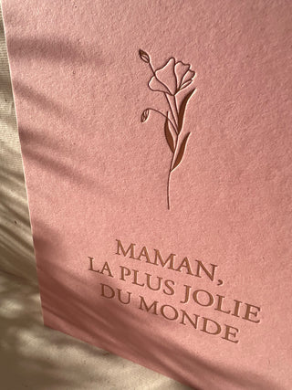Carte « Maman, la plus jolie du monde »