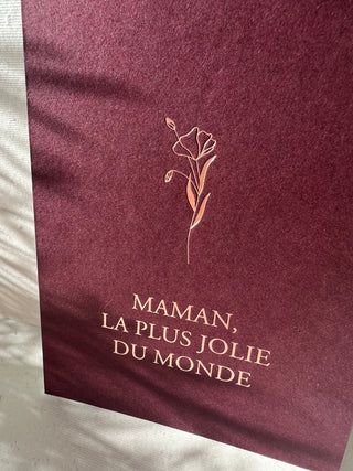 Carte « Maman, la plus jolie du monde »