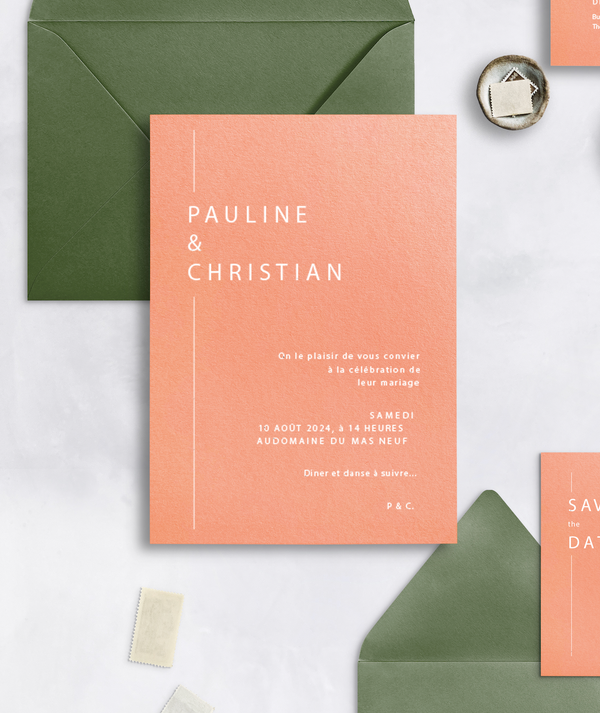 Faire-part Minimaliste