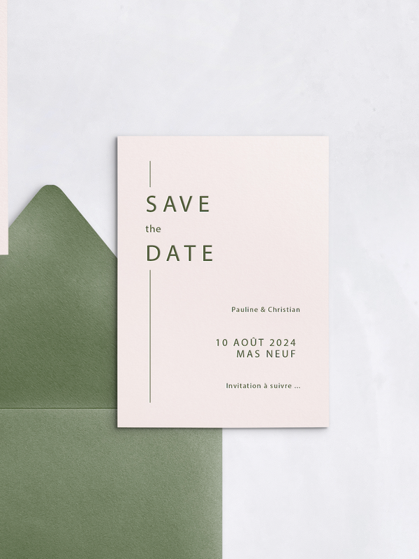 Save the date Minimaliste