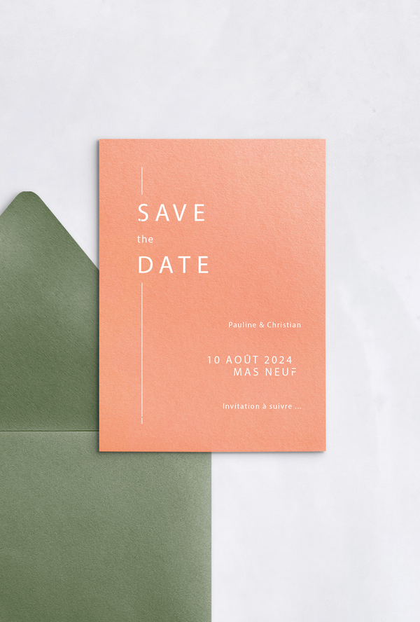 Save the date Minimaliste