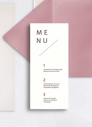 Menu Moderne