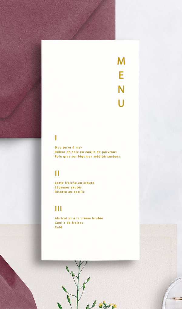 Menu Urbain