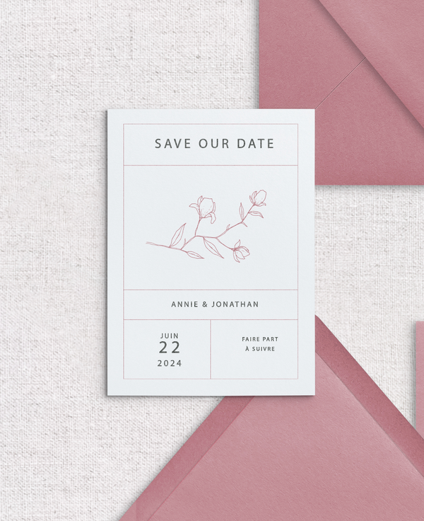 Save the date Authentique