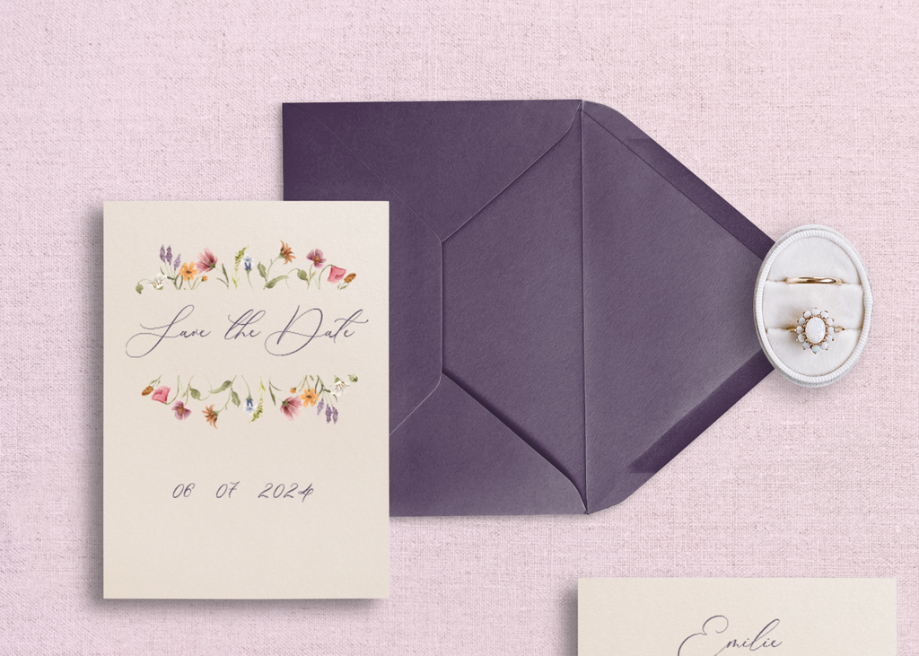 Save the date Fleurs Sauvages