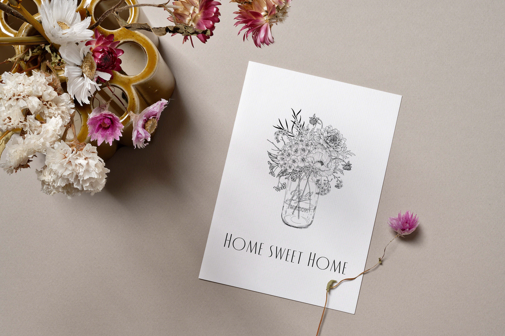 Carte "Home sweet home"