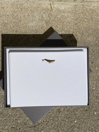 Cartes de correspondance illustrées "baleine"