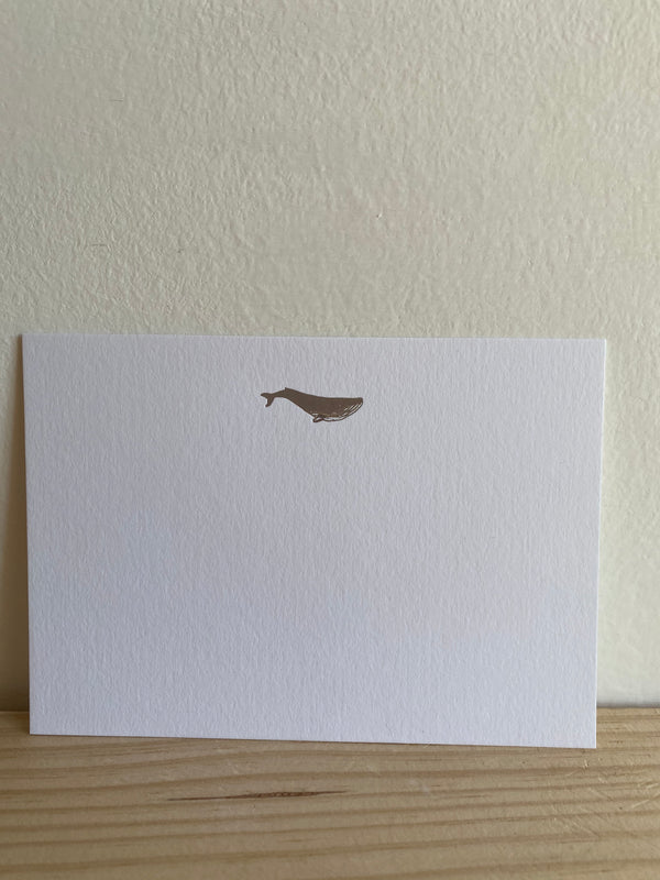 Cartes de correspondance illustrées "baleine"