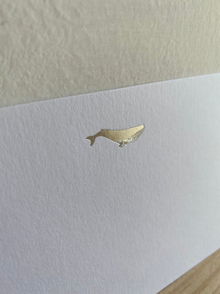 Cartes de correspondance illustrées "baleine"