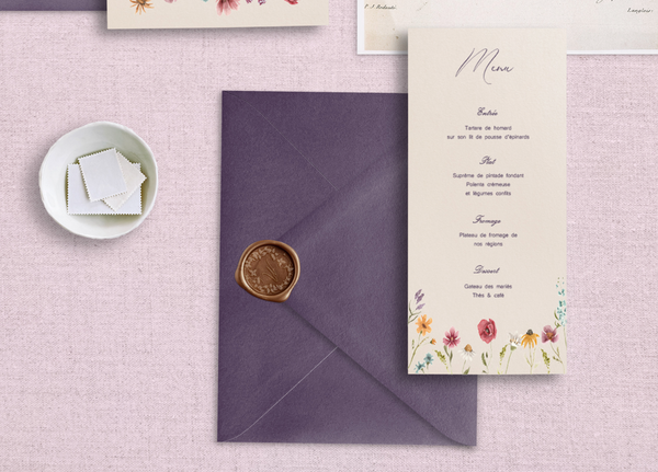 Menu Fleurs Sauvages