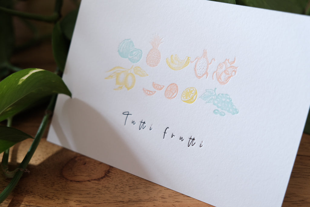 Carte « Tutti Frutti »