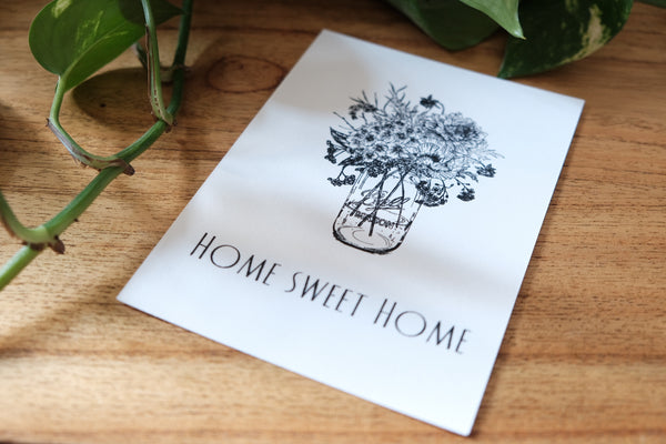 Carte "Home sweet home"