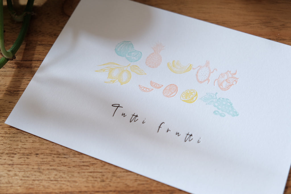 Carte « Tutti Frutti »