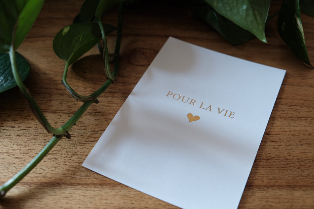 Carte "Pour la vie"