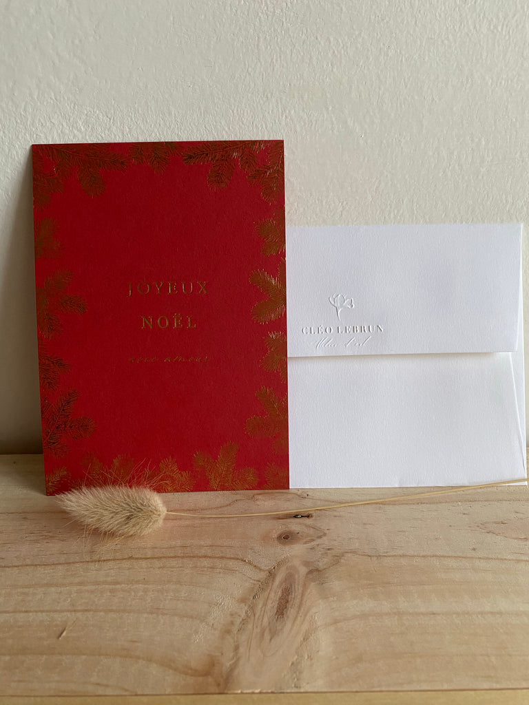 Carte « Joyeux Noël avec amour »