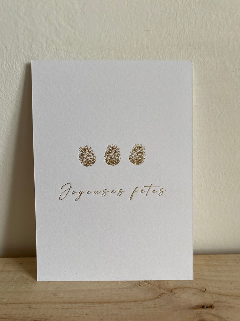 Carte « Joyeuses fêtes »