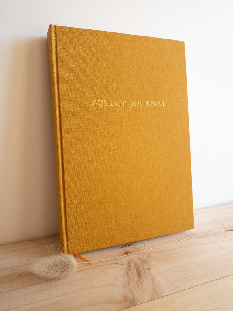 Bullet journal en toile de lin