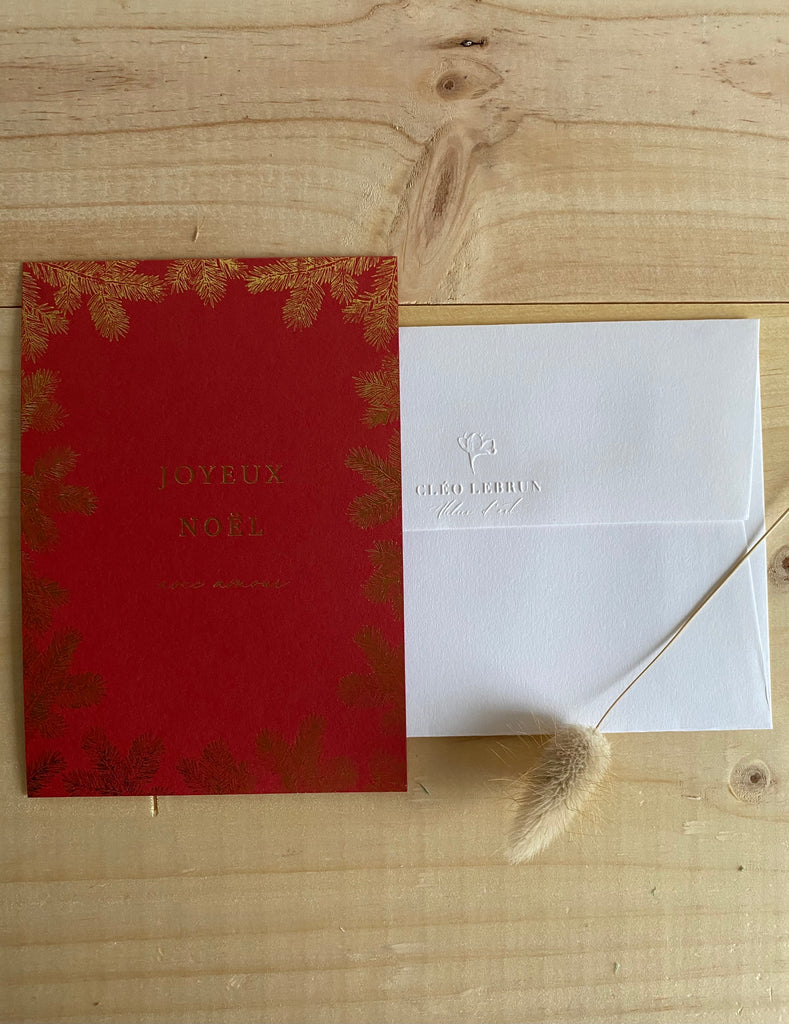 Carte « Joyeux Noël avec amour »