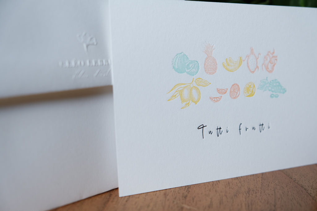 Carte « Tutti Frutti »
