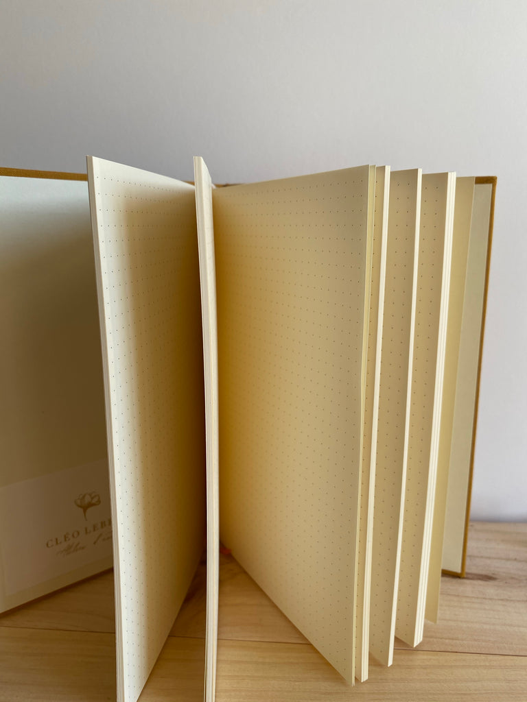 Bullet journal en toile de lin