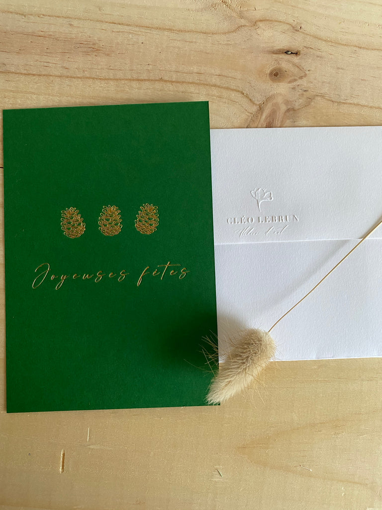 Carte « Joyeuses fêtes »