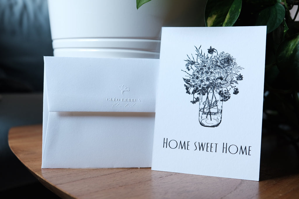 Carte "Home sweet home"