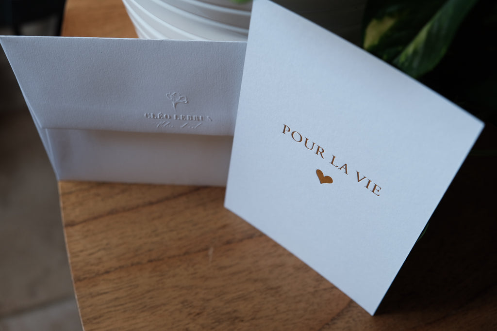 Carte "Pour la vie"