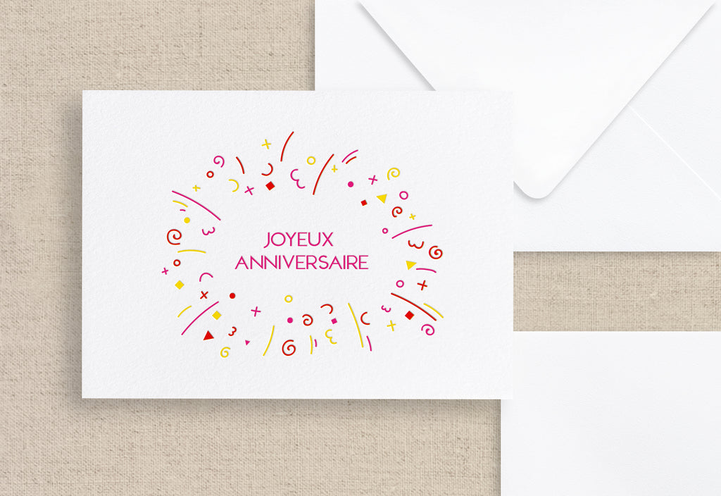 Carte « joyeux anniversaire »