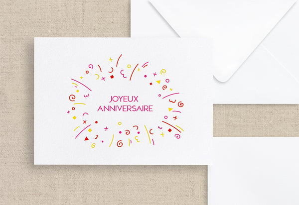 Carte « joyeux anniversaire »